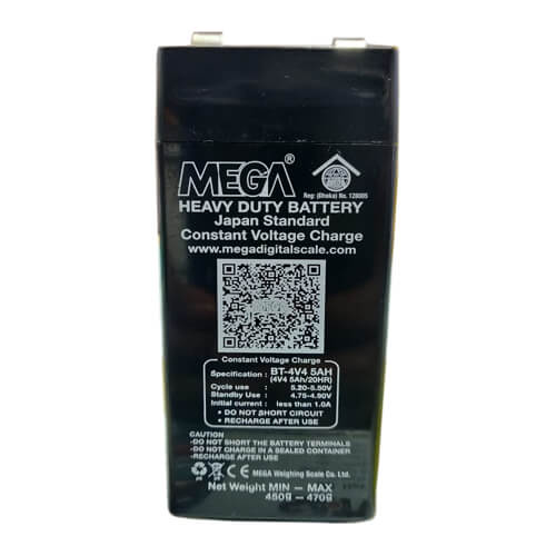 Mega Weight Scale Battery BT-4V4 5AH